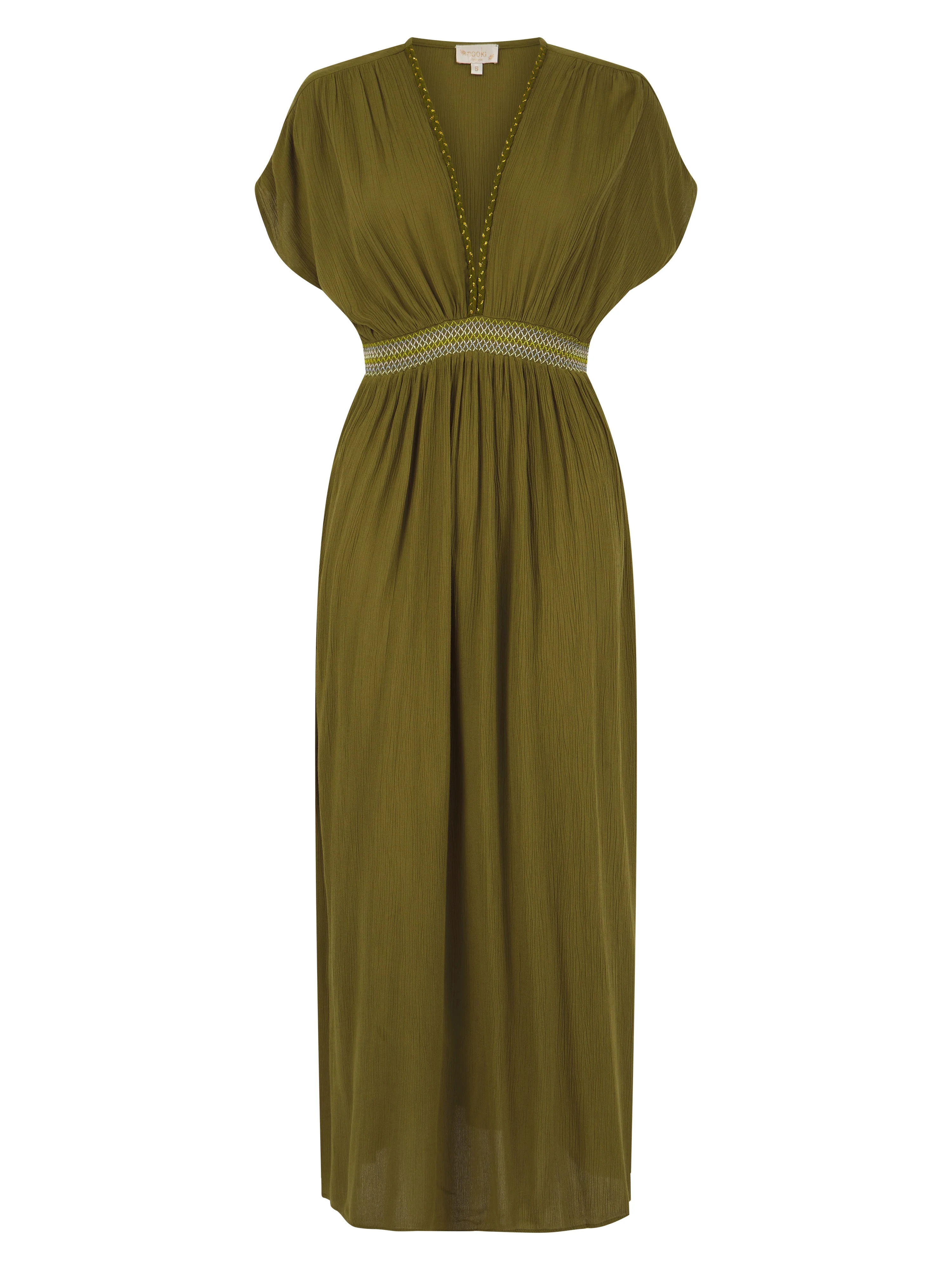 Jojo Maxi Dress in Olive - Image 5